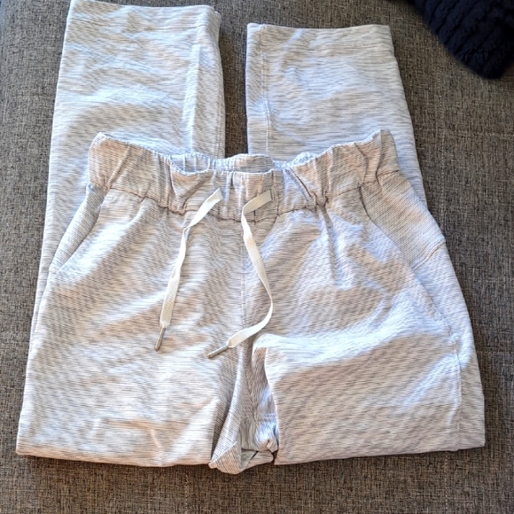 Lululemon Heather Gray Drawstring Lounge Pants - Picture 1 of 4